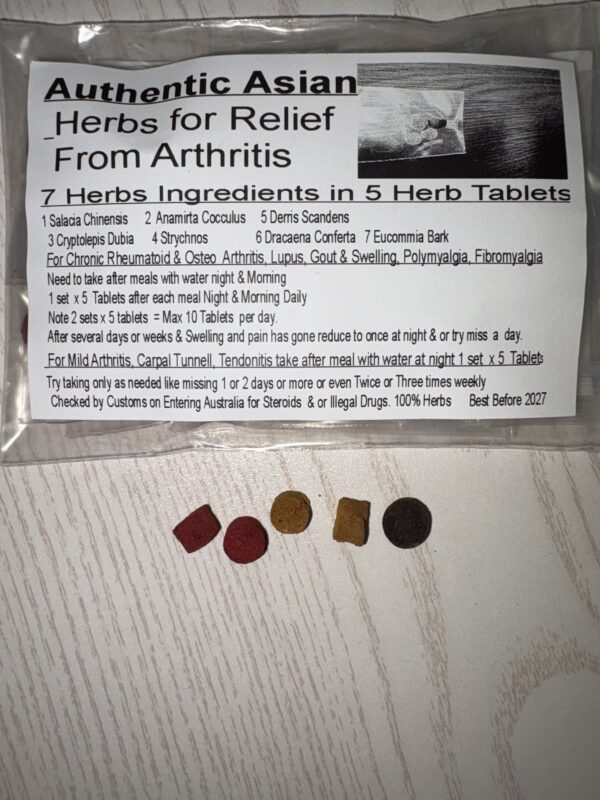 Authentic Arthritis Asian Herbs