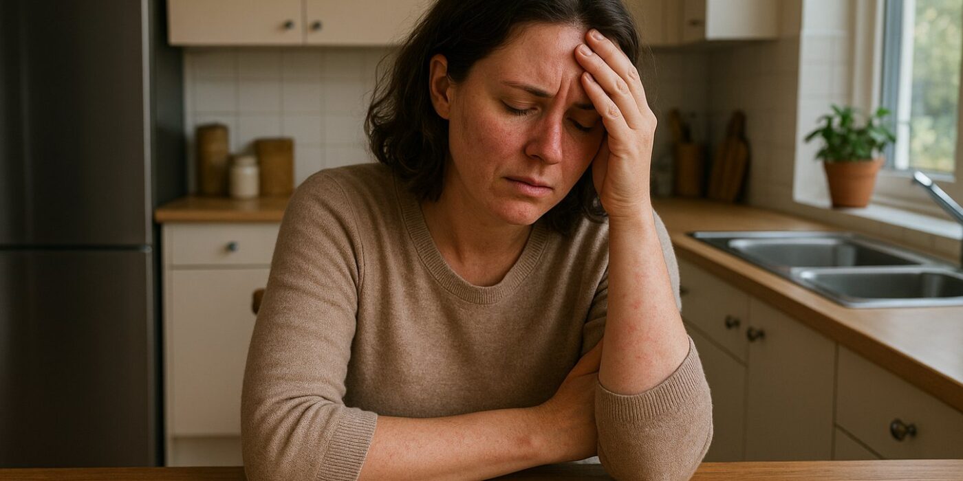 woman suffering from lupus